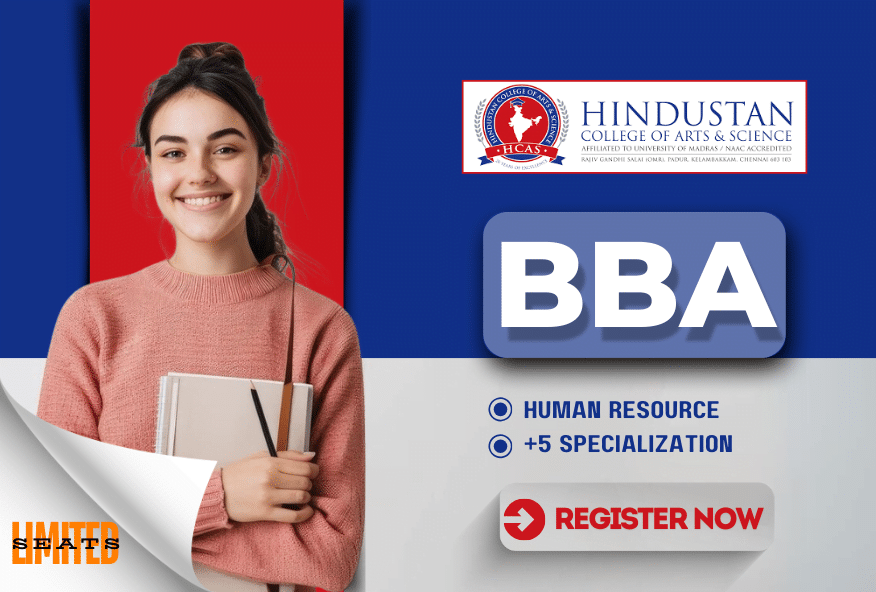 BBA - Hindustan College of Arts & Science, Chennai CONFIRM SCHOLARSHIP