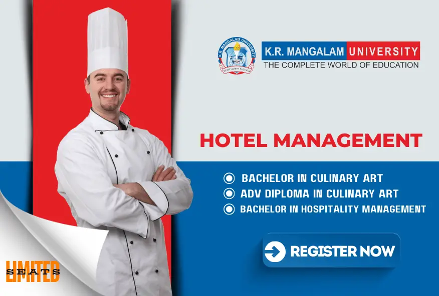 K R MANGALAM UNIVERSITY HOTEAL MANAGEMENT - CONFIRM SCHOLARSHIP