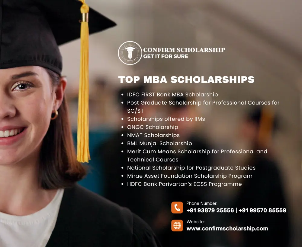 MBA Scholarships confirm scholarship