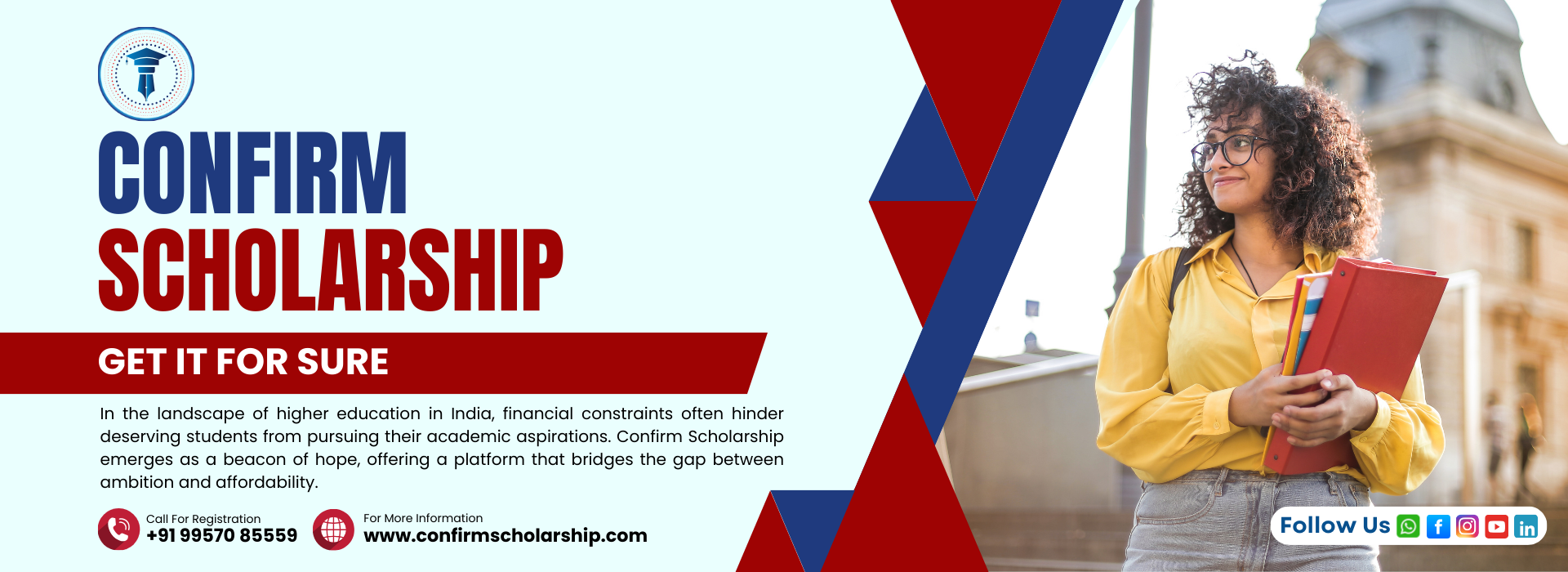 Confirm Scholarship 2025 is an essential resource for students seeking financial support to pursue their higher education dreams. With numerous scholarships available across various fields of study, Confirm Scholarship 2025 makes it easier than ever for students to find the right opportunities. Whether you're applying for a B.Tech, MBA, or any other program, Confirm Scholarship 2025 ensures that financial constraints don’t hinder your academic journey.