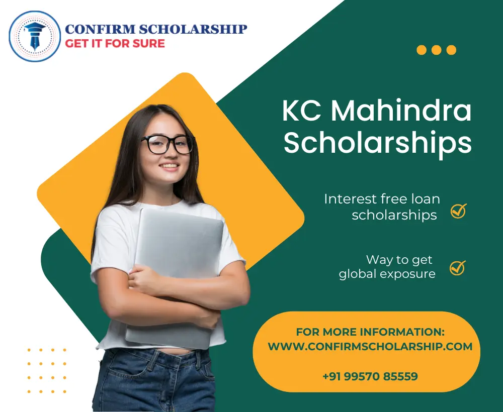 KC Mahindra Scholarships Confirm Scholarship