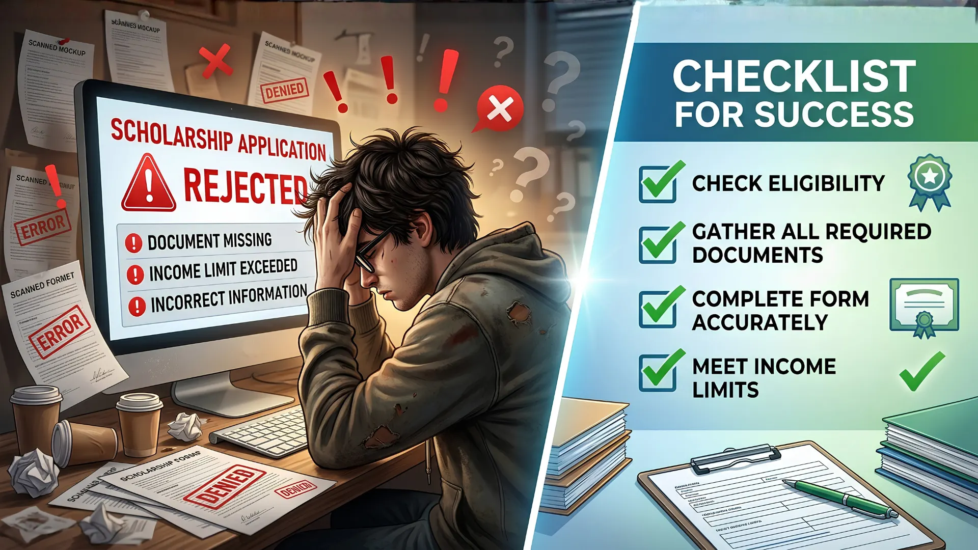 Common Mistakes Leading to Scholarship Rejection